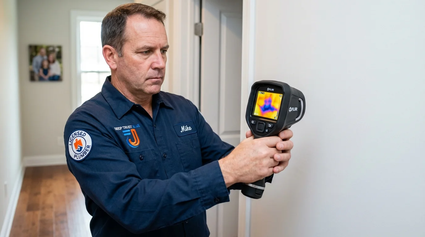 Thermal imaging leak detection by Johns Plumbing LLC in Phippsburg
